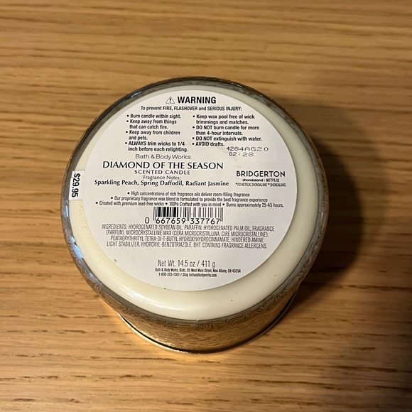 Bath & Body Works 3 Wick Candle. Bridgerton. Diamond Of The Season. - Picture 5 of 5